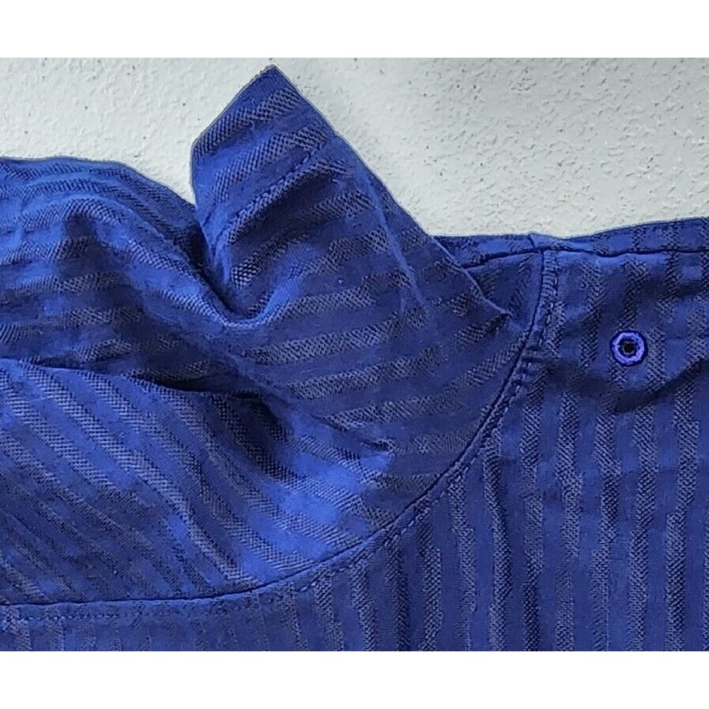 NIKE Dri-Fit Polo MENS XL Dark Blue Stretch Performance Sport -Metal Logo LIGHT - Picture 9 of 10